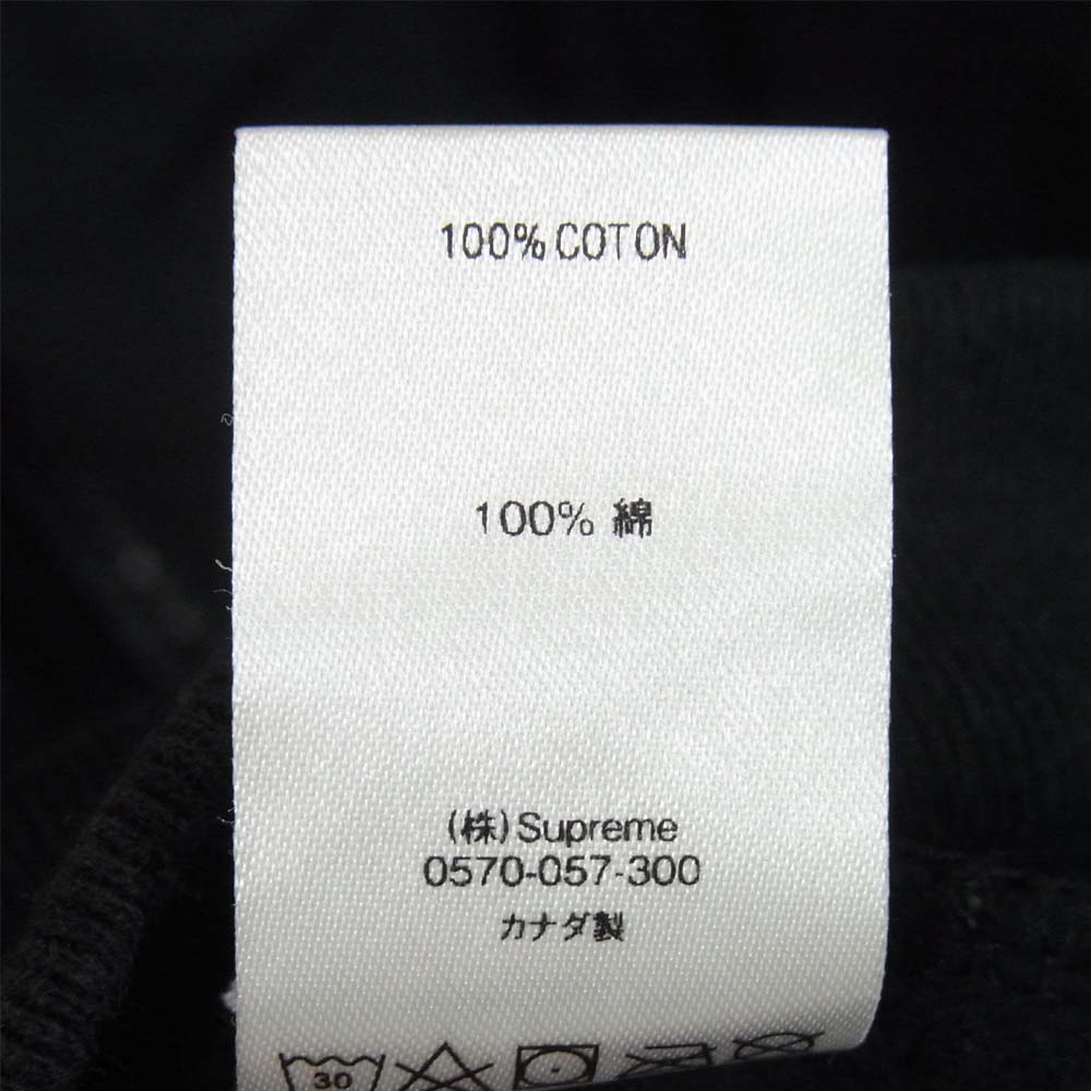 Supreme シュプリーム  19AW Text Stripe Zip Hooded Sweatshirts パーカー ブラック系 L【中古】
