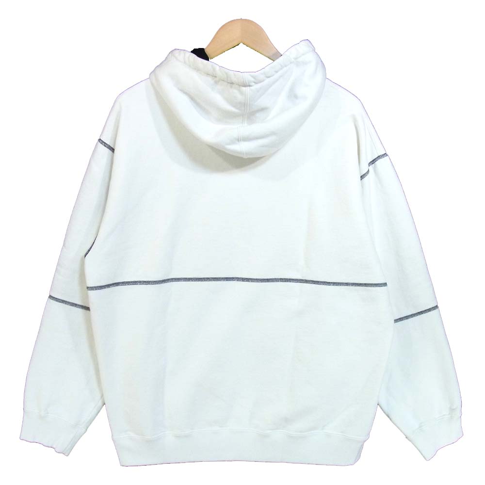Supreme シュプリーム 19AW Spread Logo Hooded Sweatshirt パーカー ホワイト系 L【美品】【中古】