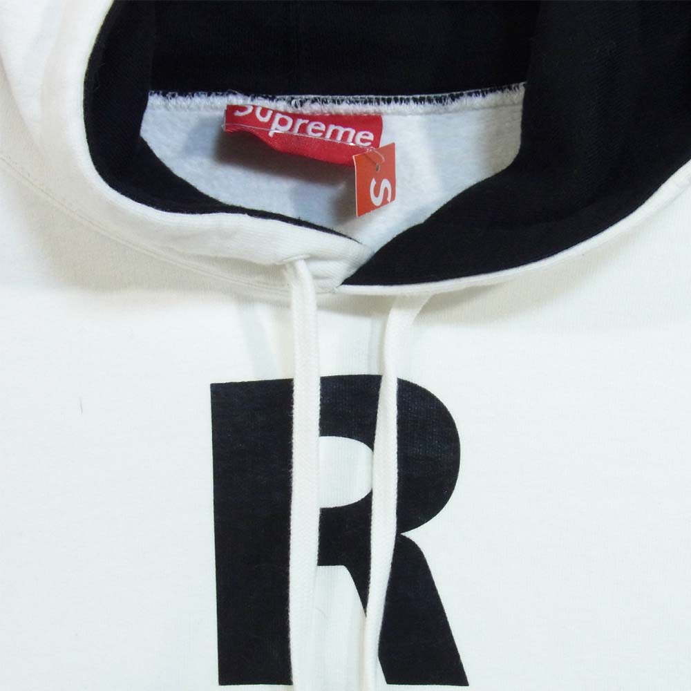 Supreme シュプリーム 19AW Spread Logo Hooded Sweatshirt パーカー ホワイト系 L【美品】【中古】