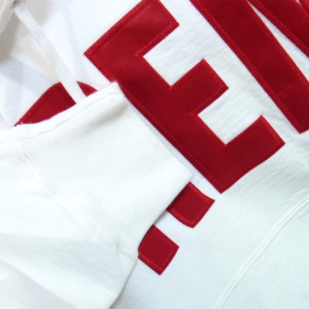 Supreme シュプリーム 14AW Banner Big Logo Hooded sweatshirt パーカー ホワイト系 L【美品】【中古】