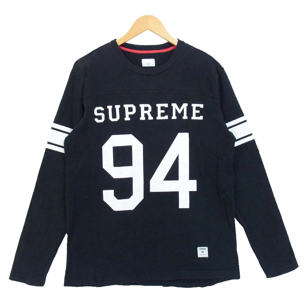 Supreme シュプリーム 08AW L/S FOOTBALL TOP フットボール 長袖 Tシャツ ダークネイビー系 M【中古】