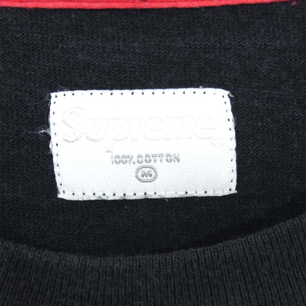 Supreme シュプリーム 08AW L/S FOOTBALL TOP フットボール 長袖 Tシャツ ダークネイビー系 M【中古】