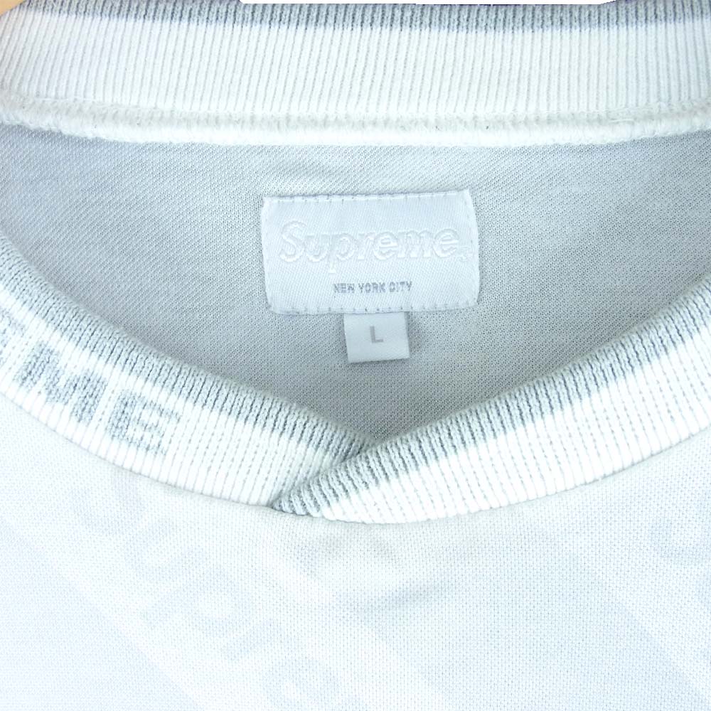 Supreme シュプリーム 15SS Diagonal Soccer Top サッカー ジャージ ゲーム シャツ オフホワイト系 L【中古】