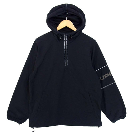 Supreme シュプリーム 19SS Nylon Ripstop Hooded Pullover ナイロン リップストップ プルオーバー ジャケット ブラック系 S【中古】