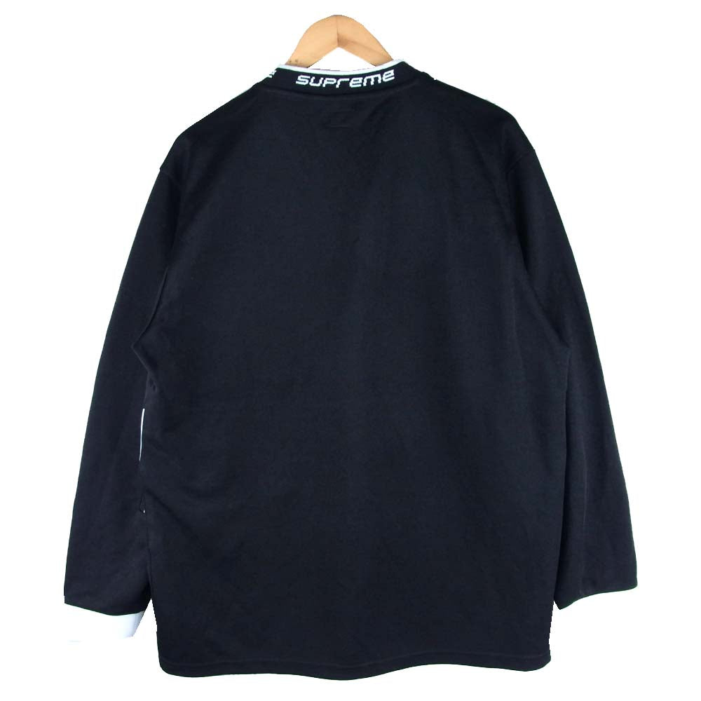Supreme シュプリーム 18AW WARM UP HOCKEY JERSEY L/S ホッケー シャツ  ブラック系 L【中古】