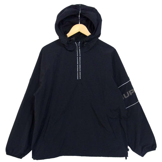 Supreme シュプリーム 19SS Nylon Ripstop Hooded Pullover ナイロン リップストップ プルオーバー ジャケット ブラック系 M【美品】【中古】