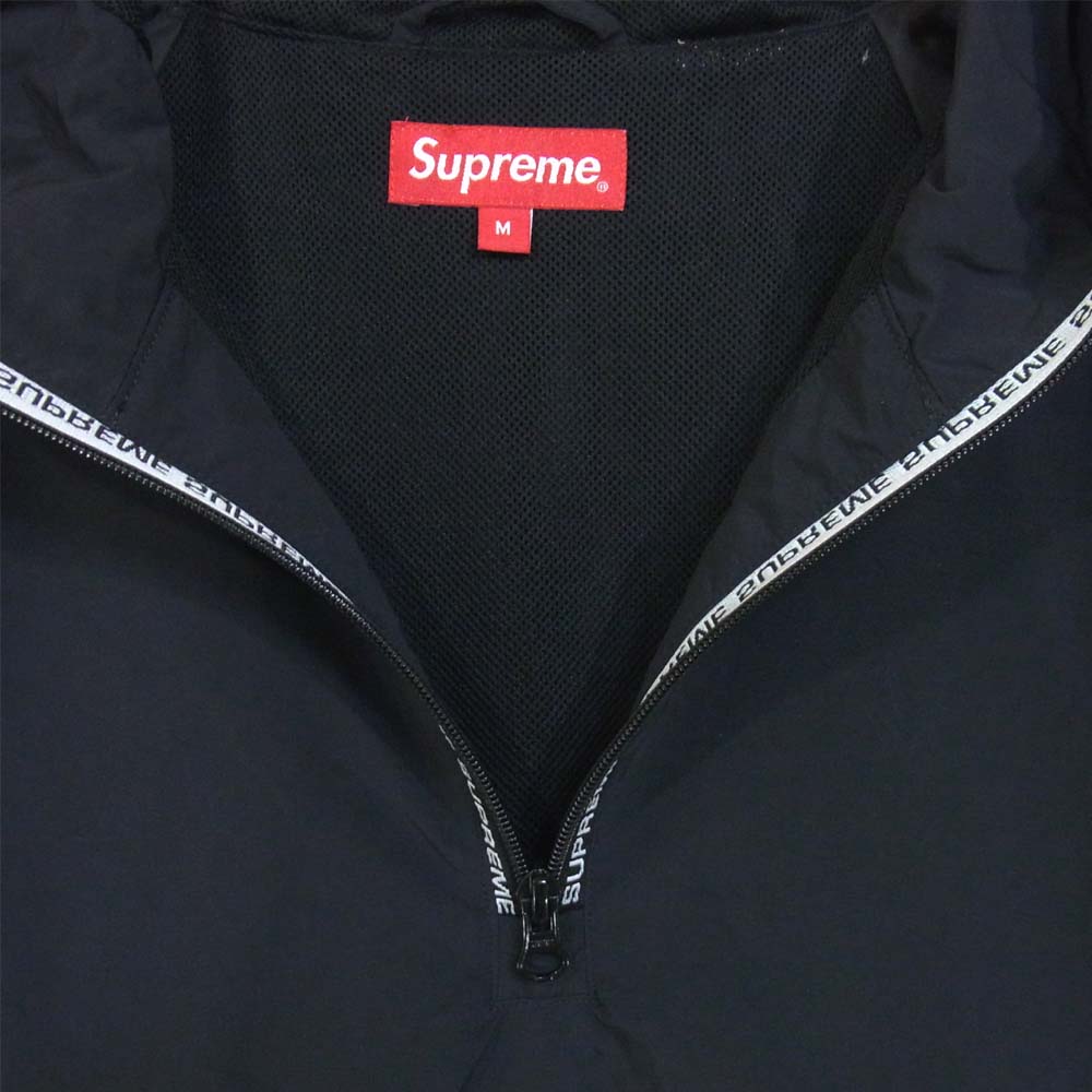 Supreme シュプリーム 19SS Nylon Ripstop Hooded Pullover ナイロン リップストップ プルオーバー ジャケット ブラック系 M【美品】【中古】