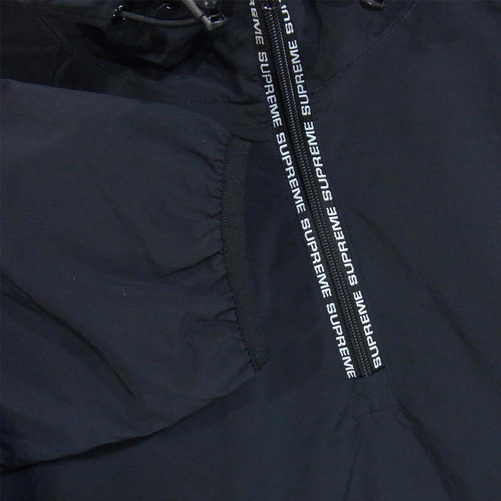 Supreme シュプリーム 19SS Nylon Ripstop Hooded Pullover ナイロン リップストップ プルオーバー ジャケット ブラック系 M【美品】【中古】