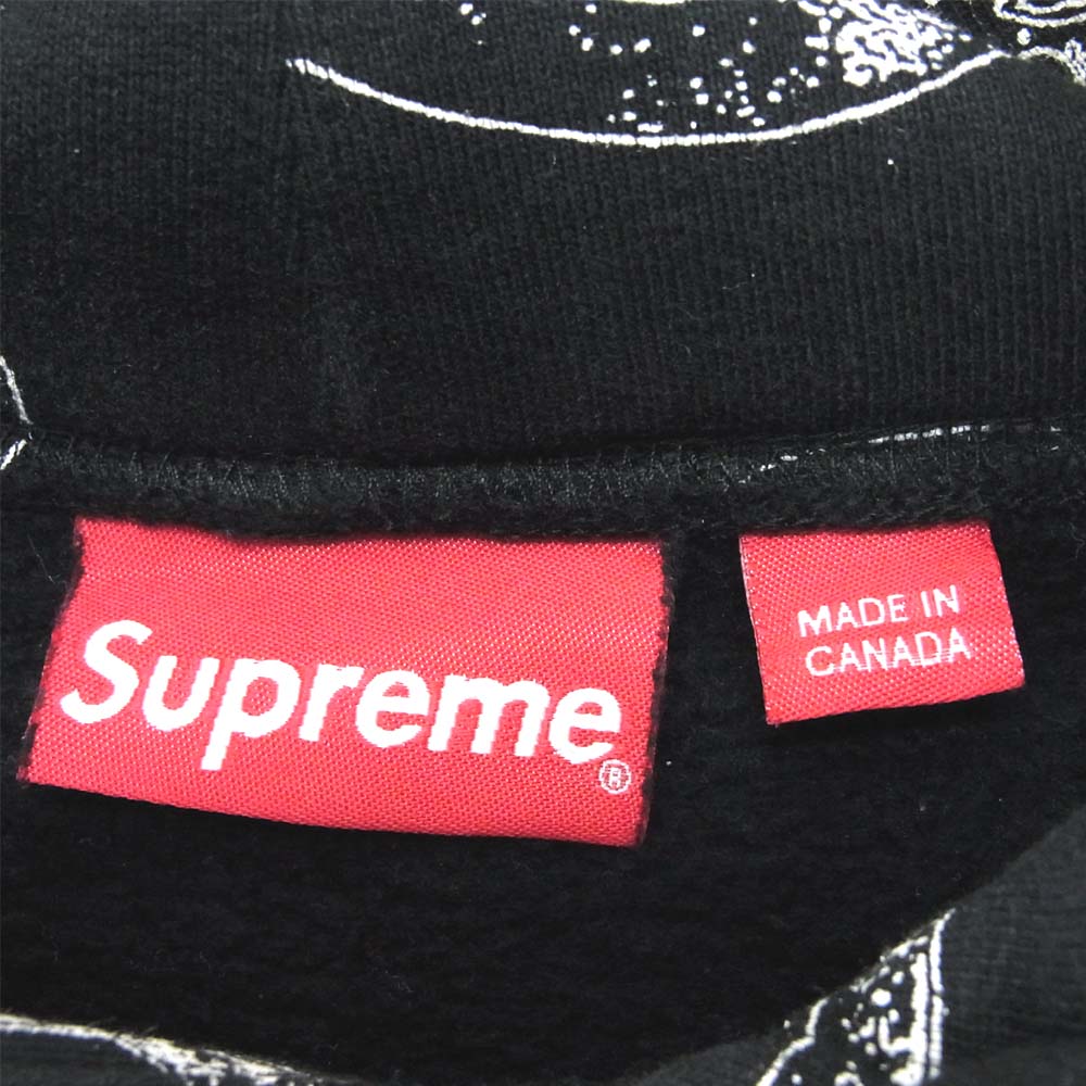 Supreme シュプリーム 17AW Handcuffs Hooded Sweatshirt 手錠プリント プルオーバー パーカー ブラック系 M【中古】