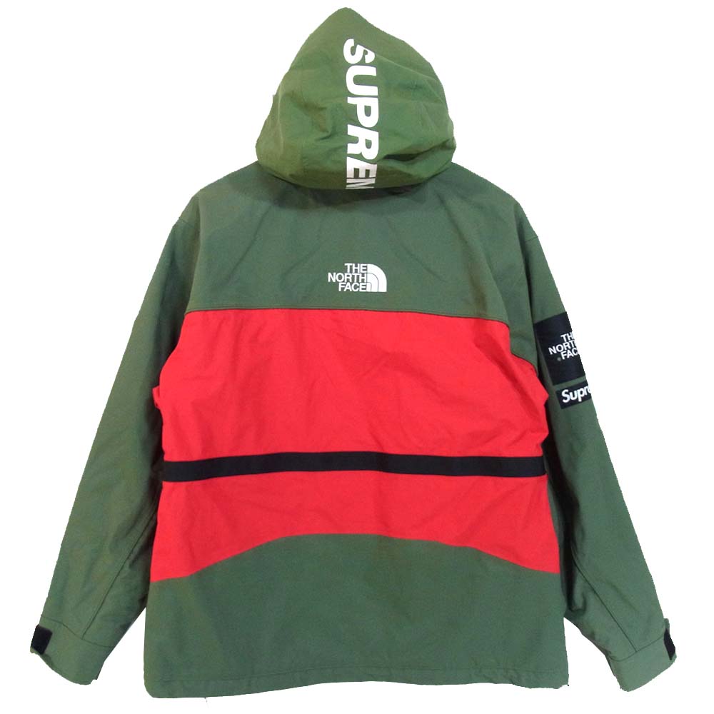 Supreme シュプリーム 16SS THE NORTH FACE ノースフェイス Steep Tech Jacket ジャケット カーキ×レッド系 M【中古】