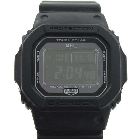 G-SHOCK ジーショック G-5600E × マーガレットハウエル MHL タフソーラー 腕時計 ブラック系【中古】