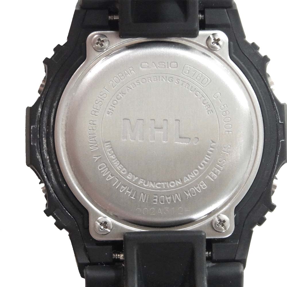 G-SHOCK ジーショック G-5600E × マーガレットハウエル MHL タフソーラー 腕時計 ブラック系【中古】