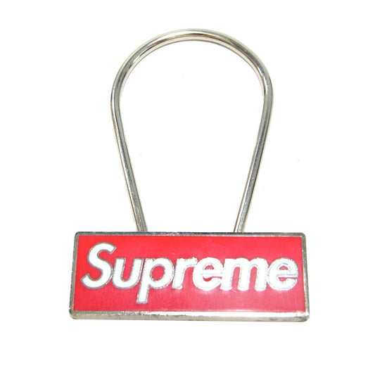 Supreme シュプリーム 15AW Clip Keychain ロゴ クリップ キーホルダー シルバー系【中古】
