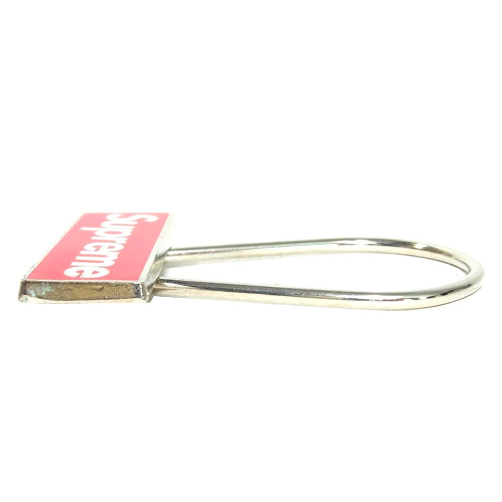 Supreme シュプリーム 15AW Clip Keychain ロゴ クリップ キーホルダー シルバー系【中古】