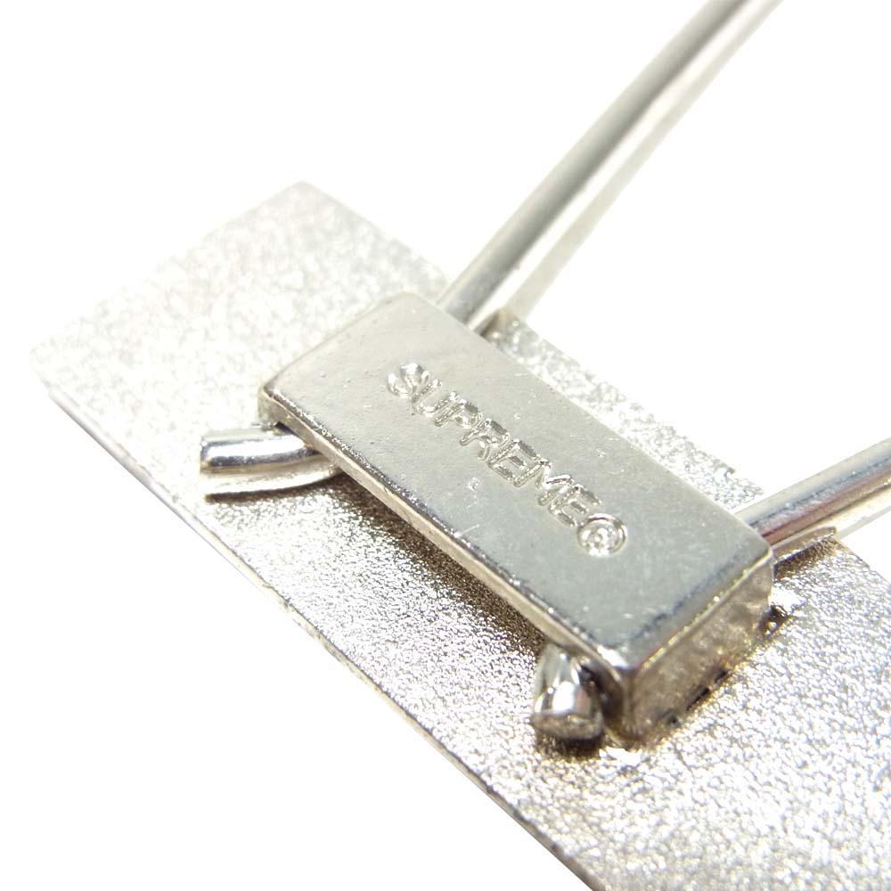 Supreme シュプリーム 15AW Clip Keychain ロゴ クリップ キーホルダー シルバー系【中古】