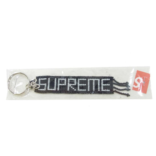 Supreme シュプリーム 20ss Beaded Keychain ロゴ ビーズ キーチェーン ブラック系【新古品】【未使用】【中古】