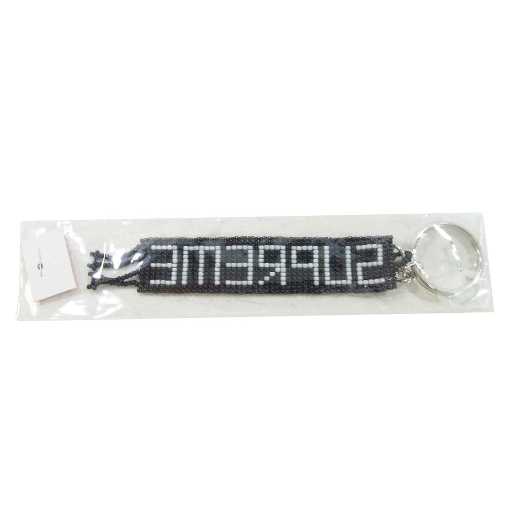 Supreme シュプリーム 20ss Beaded Keychain ロゴ ビーズ キーチェーン ブラック系【新古品】【未使用】【中古】