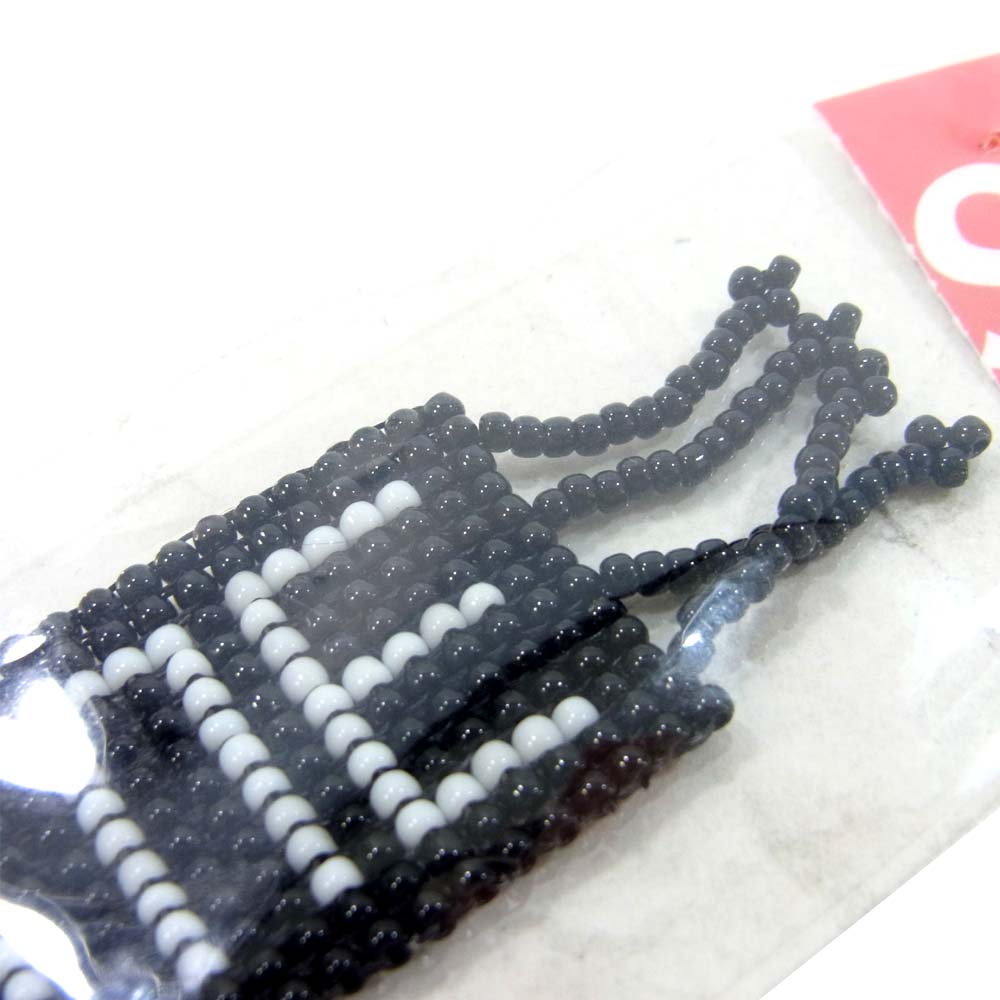 Supreme シュプリーム 20ss Beaded Keychain ロゴ ビーズ キーチェーン ブラック系【新古品】【未使用】【中古】