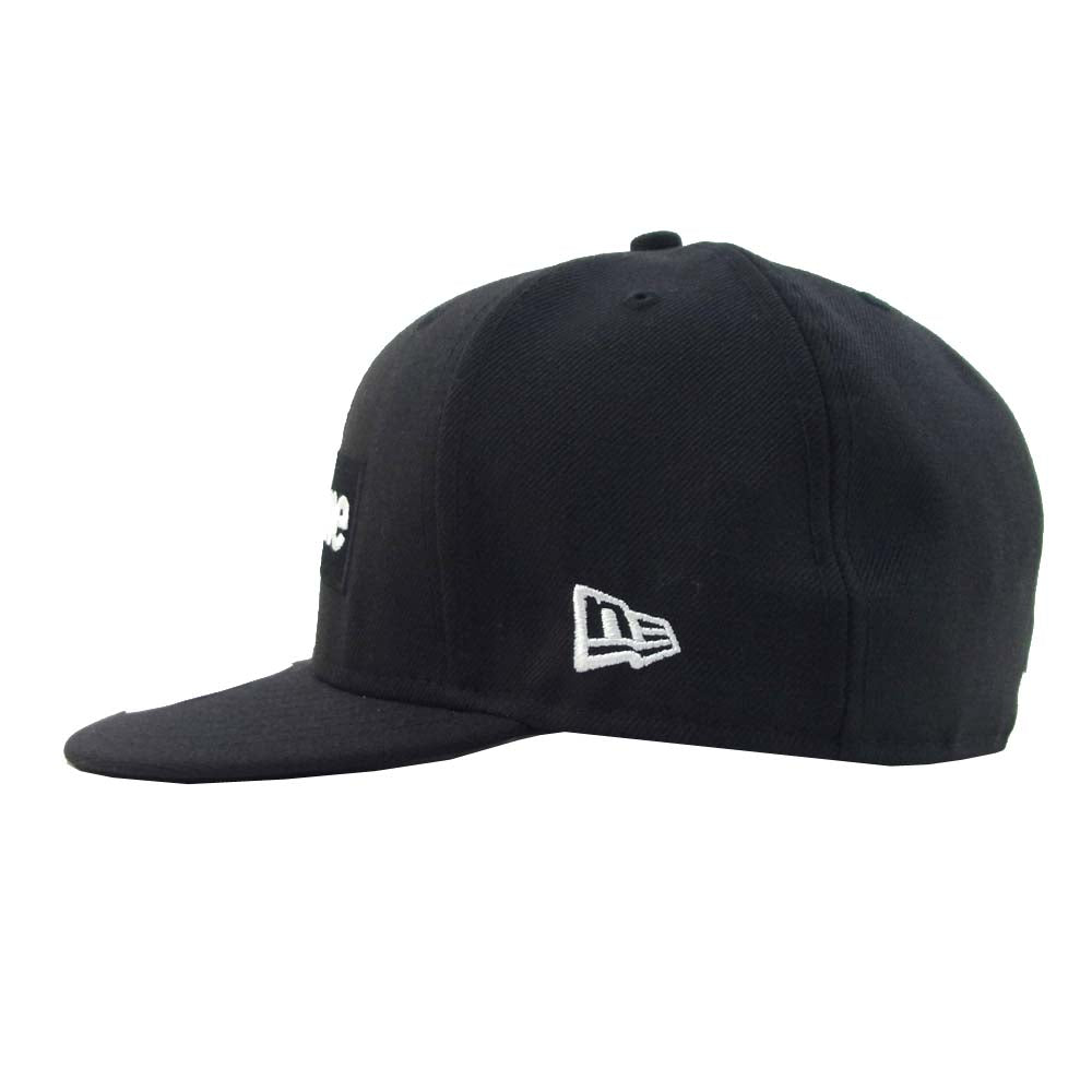 Supreme シュプリーム 12SS ニューエラ NEW ERA National Champions Box Logo ボックスロゴ キャップ ブラック系【美品】【中古】