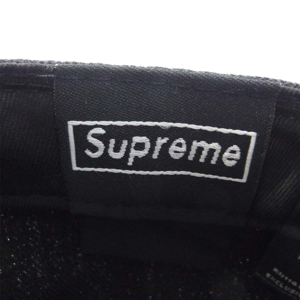Supreme シュプリーム 12SS ニューエラ NEW ERA National Champions Box Logo ボックスロゴ キャップ ブラック系【美品】【中古】