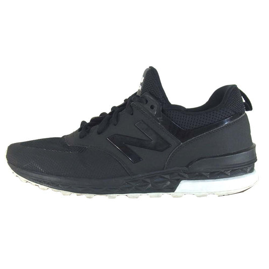 NEW BALANCE ニューバランス MS574SBK ローカット スニーカー ブラック系 US9.5【中古】
