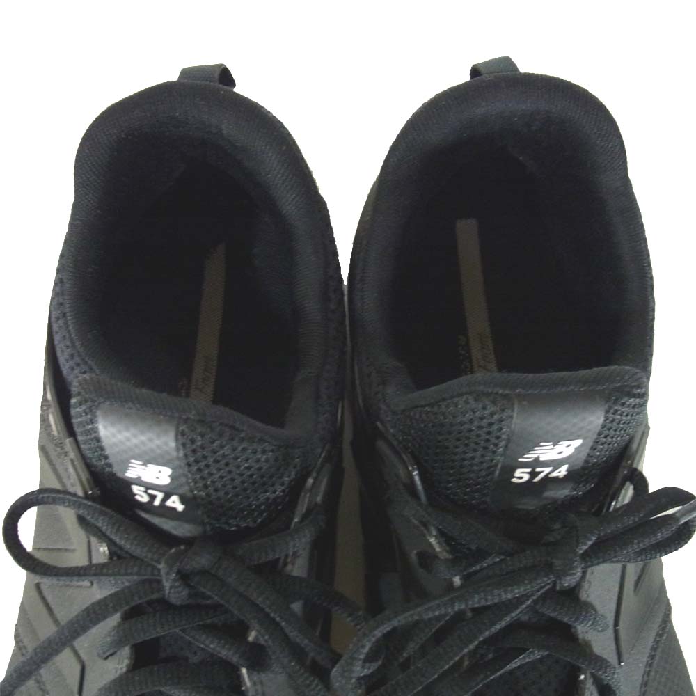 NEW BALANCE ニューバランス MS574SBK ローカット スニーカー ブラック系 US9.5【中古】