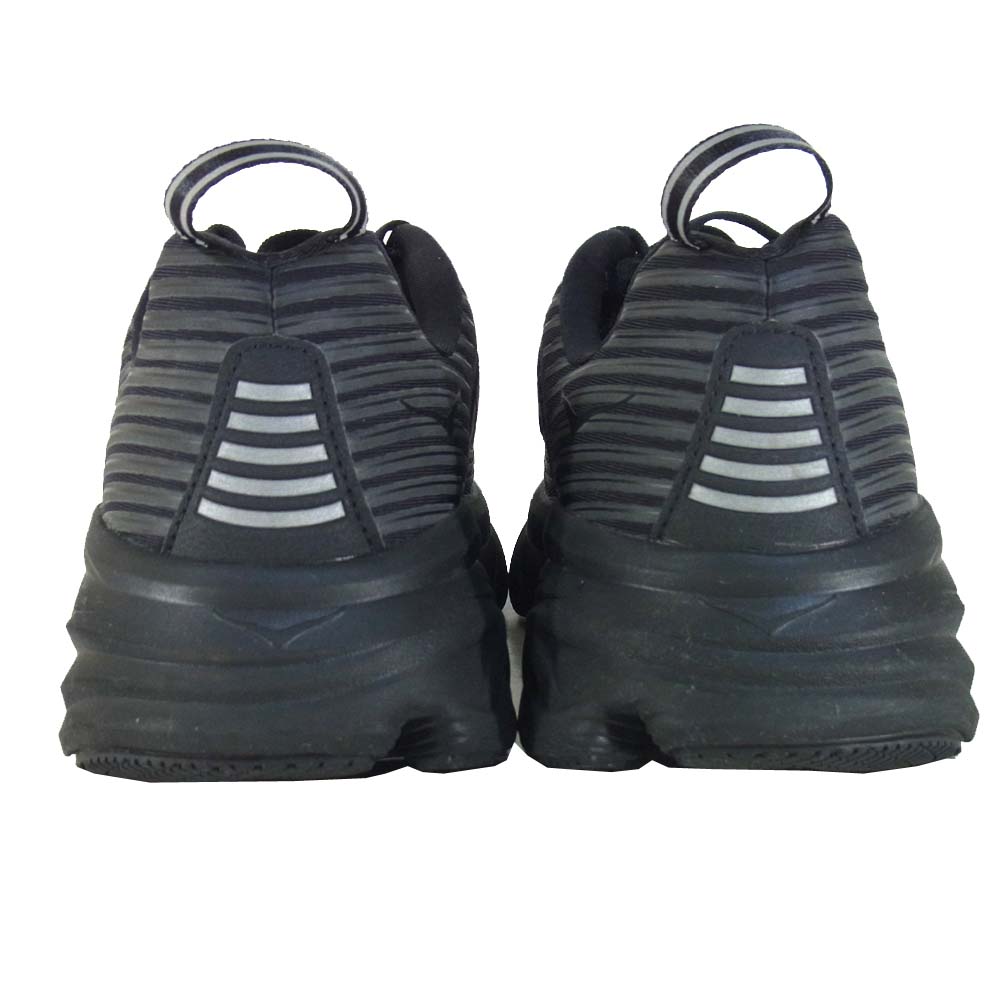 HOKA ONE ONE ホカ オネオネ 1019269 BONDAI 6 ボンダイ スニーカー ブラック系 US9.5【美品】【中古】