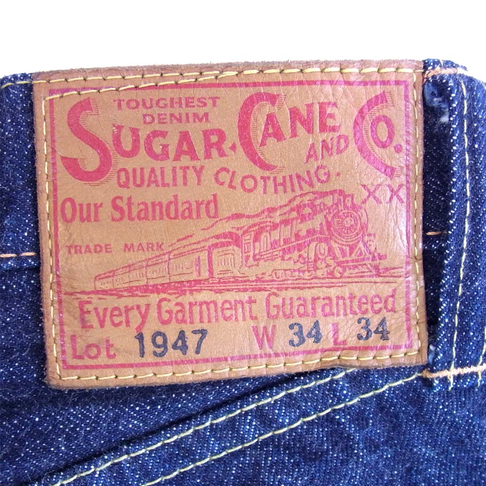 SUGAR CANE シュガーケーン SC41947 Lot1947 STANDARD DENIM スタンダードデニム パンツ インディゴブルー系 34【中古】