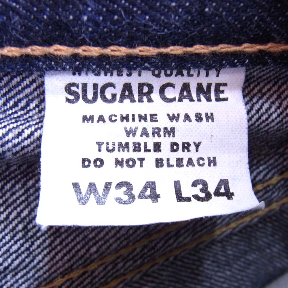 SUGAR CANE シュガーケーン SC41947 Lot1947 STANDARD DENIM スタンダードデニム パンツ インディゴブルー系 34【中古】