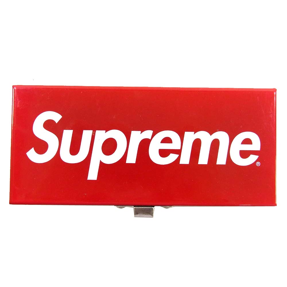 Supreme シュプリーム 17SS Small Metal Storage Box スモール メタル ストレージ ボックス ツールケース レッド系【中古】