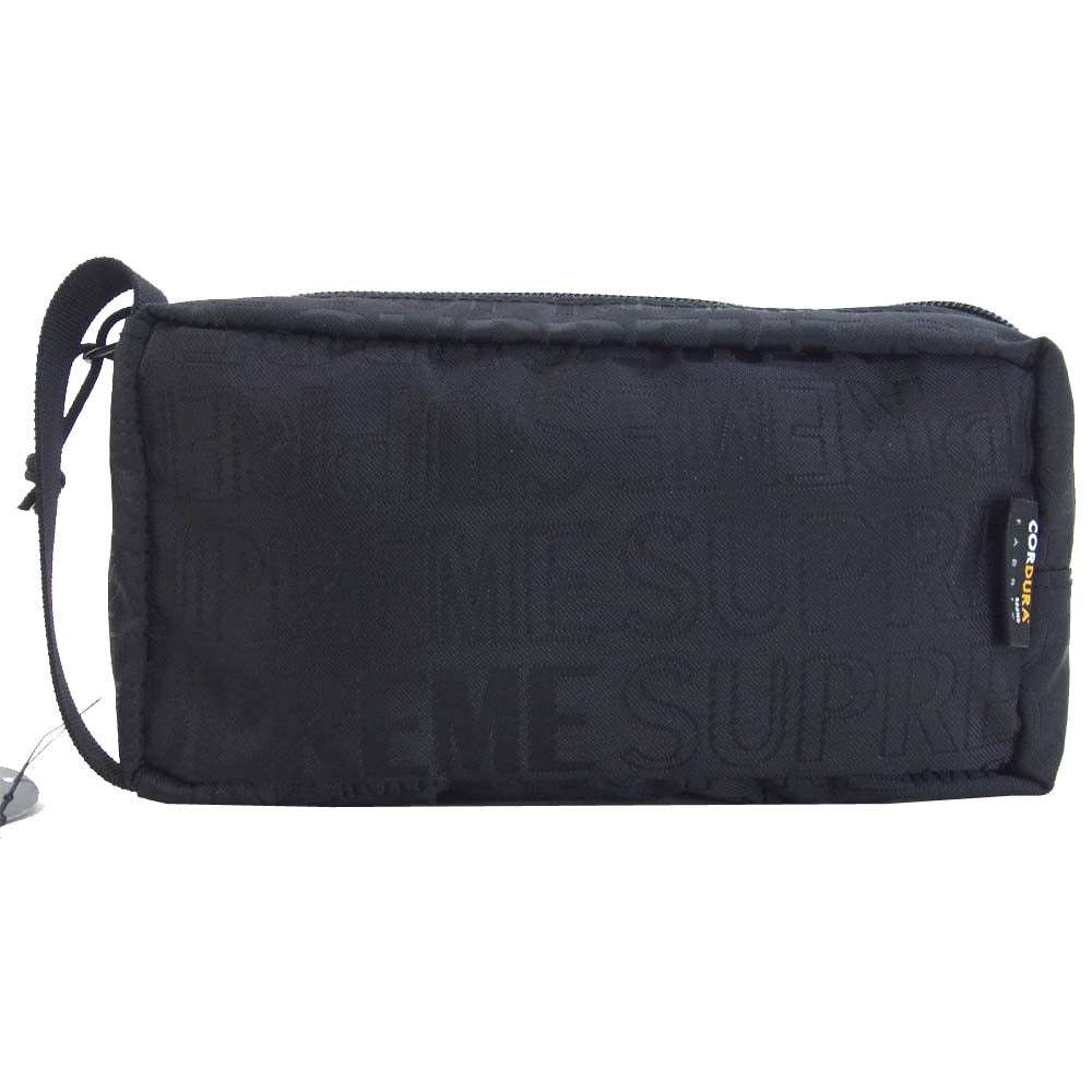 Supreme シュプリーム 19SS Organizer Pouch オーガナイザー ナイロン ポーチ ブラック系【極上美品】【中古】