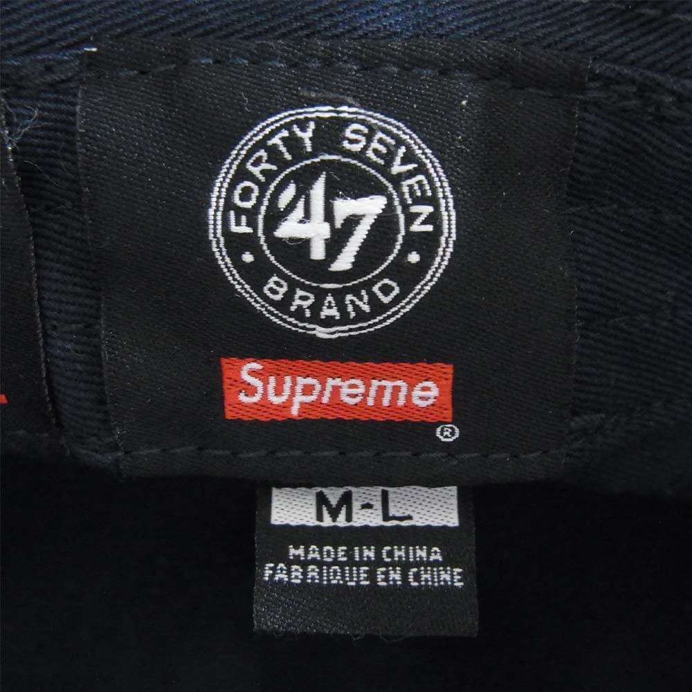 Supreme シュプリーム 15SS 47brand Crusher Hat クラッシャー 総柄 バケットハット ネイビー系 M-L【中古】