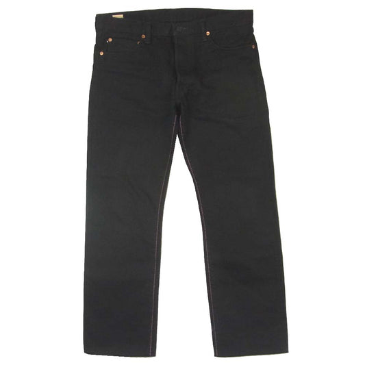 MOMOTARO JEANS 桃太郎ジーンズ B0705SP 出陣 ブラック デニム パンツ 日本製 ブラック系 W34【中古】