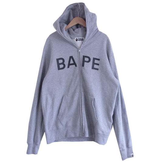 A BATHING APE アベイシングエイプ BAPE ジップパーカー グレー系 XL【中古】