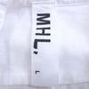 マーガレットハウエル 596-6150520 MHL. 16SS コットン 半袖 シャツ ホワイト系 L【中古】
