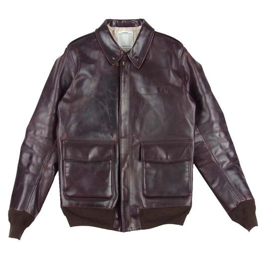 ビズビム 0112205014033 F.I.L限定 ELMENDORF ITALIA ホースレザー A-2 フライトジャケット ダークブラウン系 2【中古】