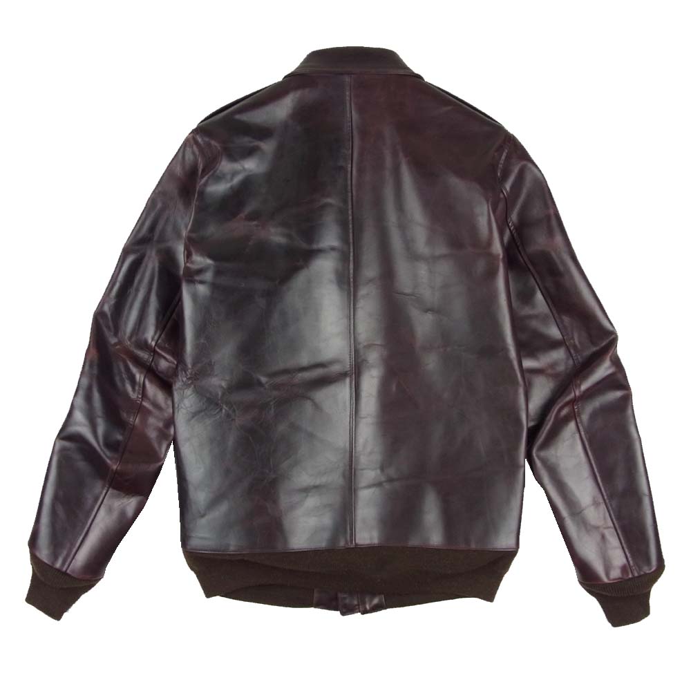 ビズビム 0112205014033 F.I.L限定 ELMENDORF ITALIA ホースレザー A-2 フライトジャケット ダークブラウン系 2【中古】