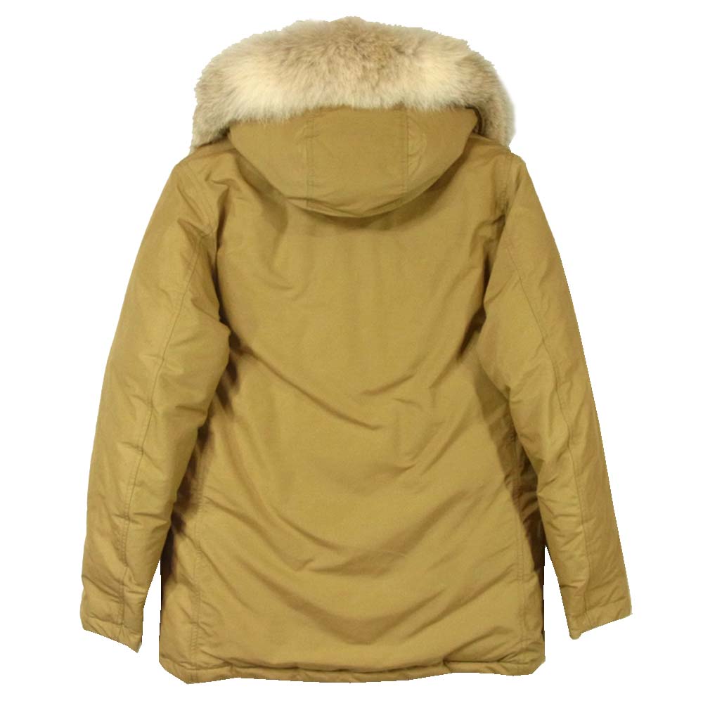 WOOLRICH ウールリッチ 1502284 ARCTIC PARKA アークティック パーカー 60/40 クロス ファー付 フーディ ダウン ライトブラウン系 XS【美品】【中古】