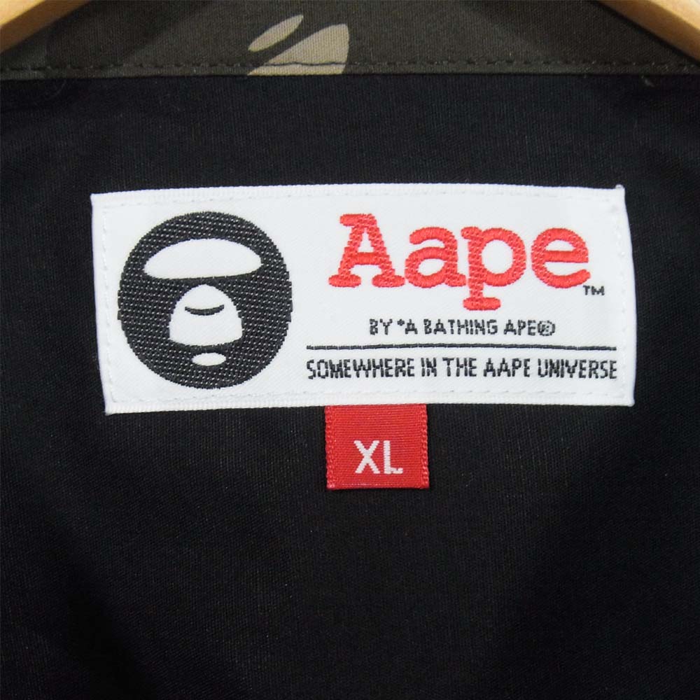 エーエイプバイアベイシングエイプ AAPSSTM8239XX8 長袖 シャツ ブラウス ブラック系 XL【新古品】【未使用】【中古】