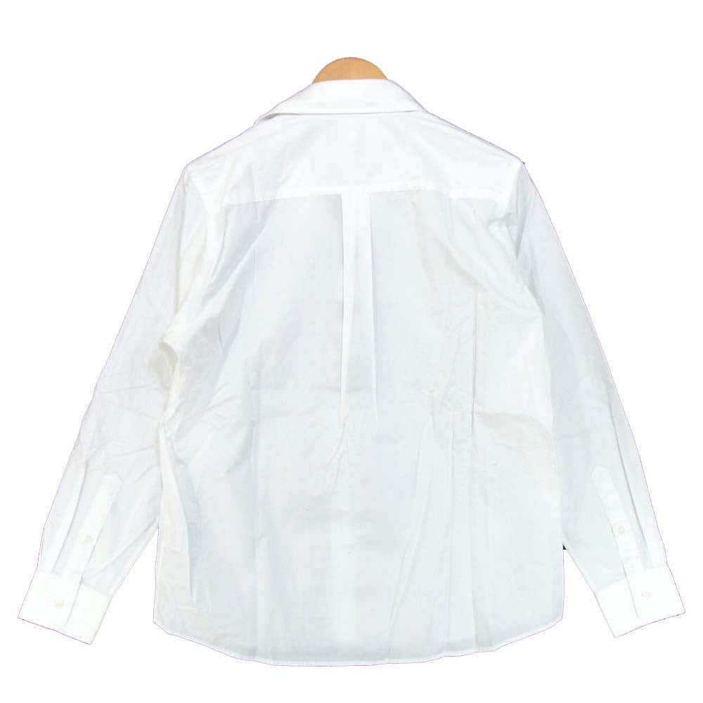 A BATHING APE アベイシングエイプ 001SHC731901X × アンディフィーテッド UNDEFEATED プリント 長袖 シャツ ブラウス ホワイト系 L【美品】【中古】