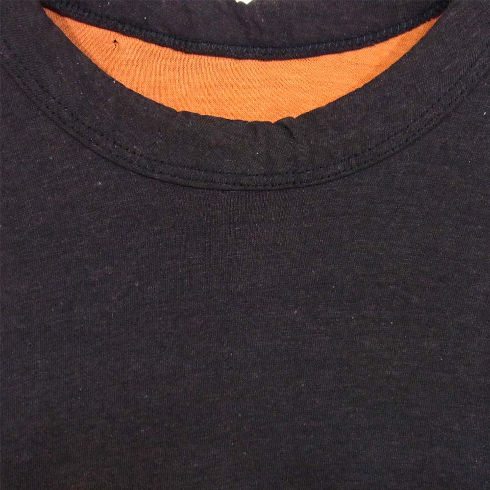 Champion チャンピオン トリコタグ ダブルフェイス 半袖 Tシャツ ブラック×オレンジ系 M【中古】