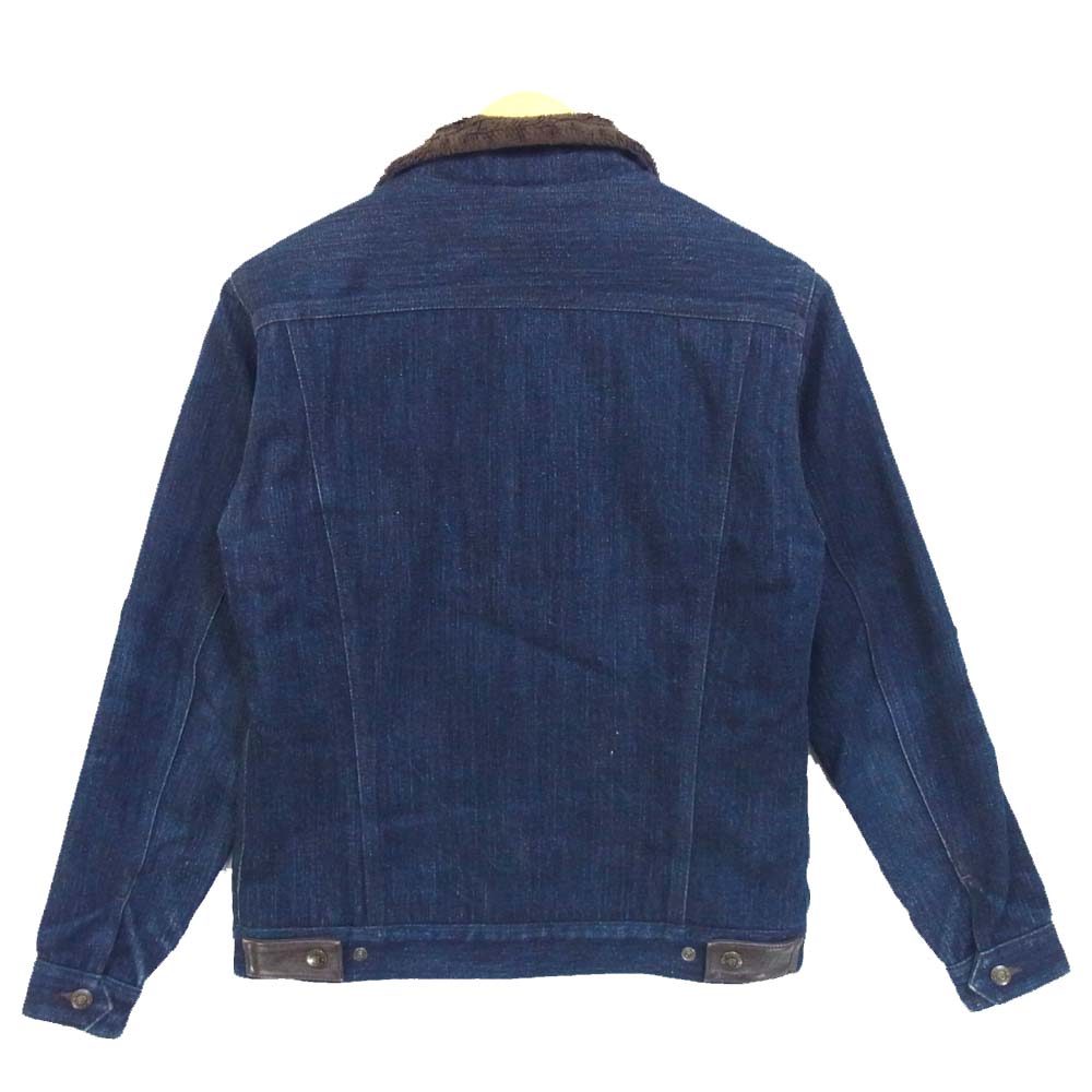 R.J.B アールジェイビー DJ102 FLAT HEAD フラットヘッド デニム ボア ジャケット インディゴブルー系 36【中古】