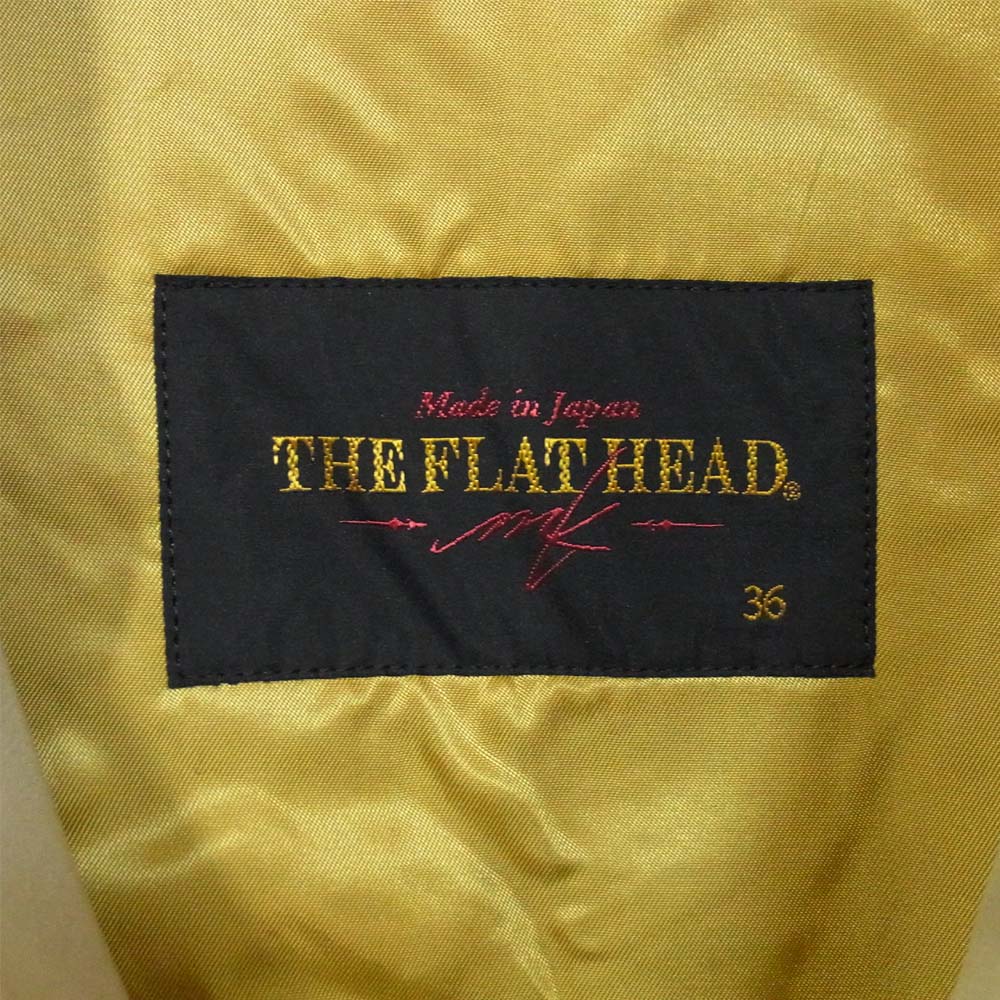 MK-OC001 FLAT HEAD MK LABEL フラットヘッド ウール ライニング ライナー付き トレンチコート ベージュ系 36【中古】
