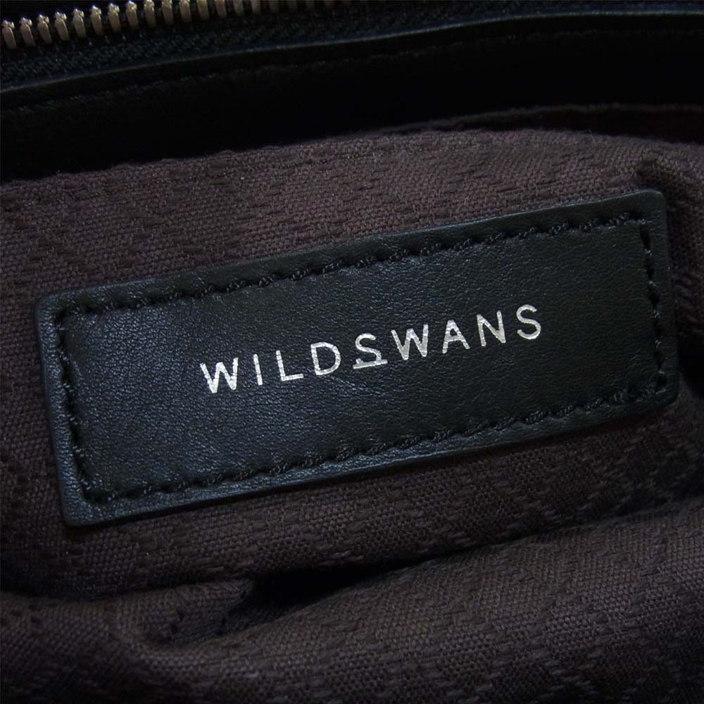 WILDSWANS ワイルドスワンズ SVELTO スヴェルト 牛革 ショルダー ボディ バッグ ブラック系【極上美品】【中古】