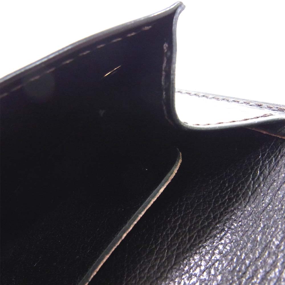 WILDSWANS ワイルドスワンズ TONGUE タング クロコ 牛革 小銭入れ ブラック ブラック系【美品】【中古】
