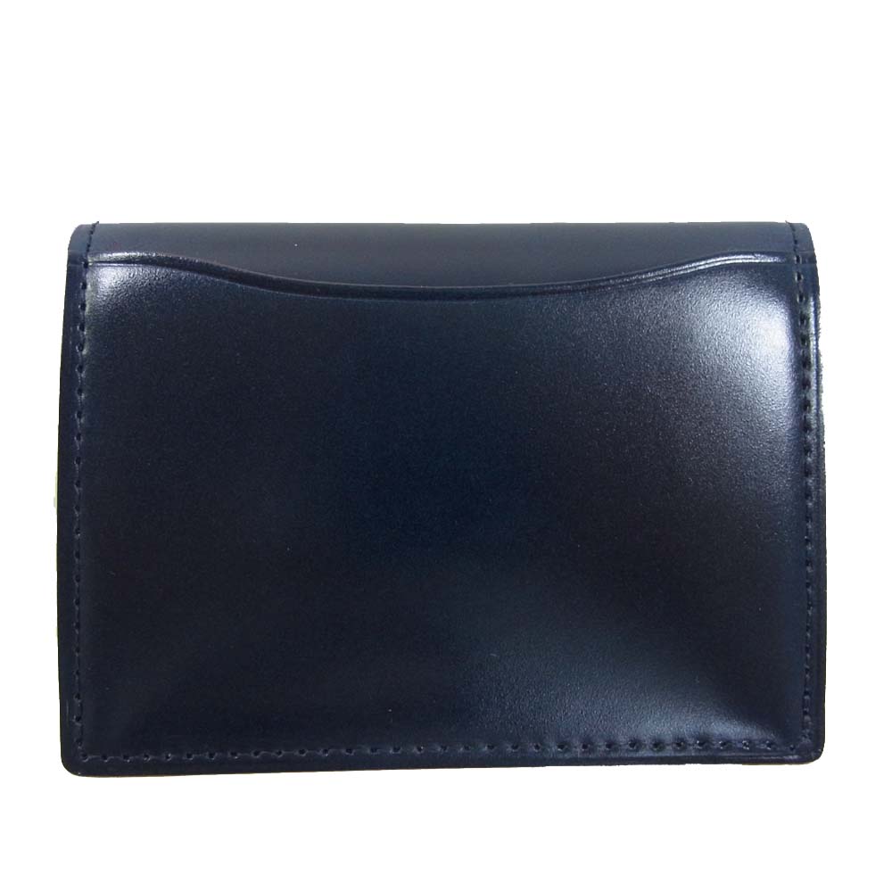 GANZO ガンゾ コードバン ルチダ 馬革 小銭入れ ネイビー系【極上美品】【中古】