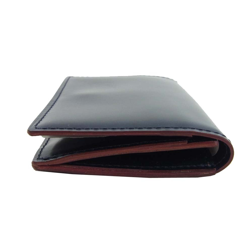 GANZO ガンゾ コードバン ルチダ 馬革 小銭入れ ネイビー系【極上美品】【中古】