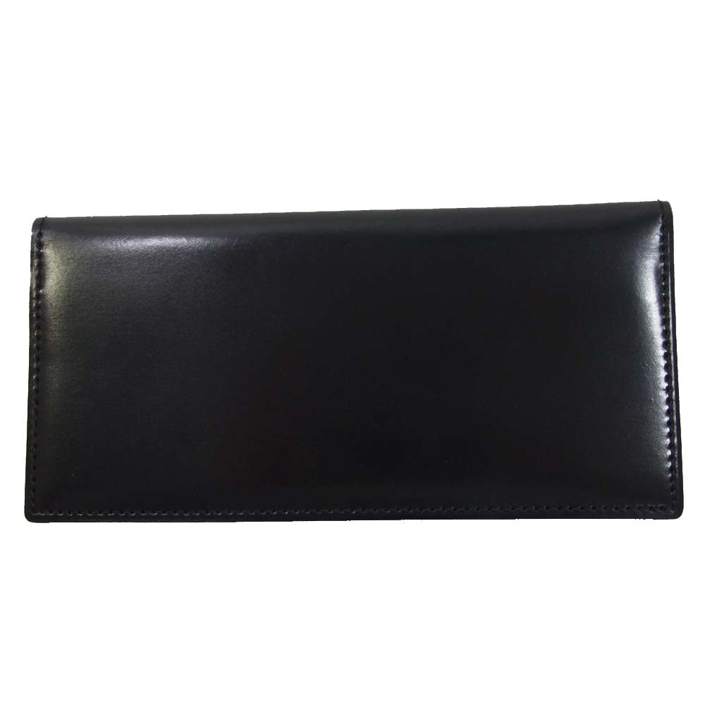 GANZO ガンゾ ホーウィンシェル コードバン 馬革 長財布 ブラック系【極上美品】【中古】