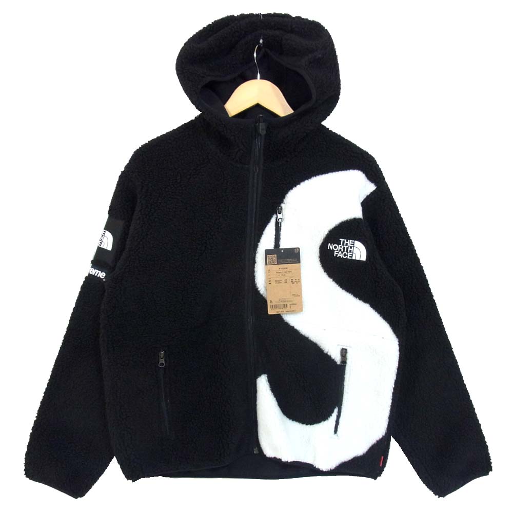 Supreme シュプリーム 20AW × ノースフェイス THE NORTH FACE 国内正規 NT620041 Logo Hoodie Fleece Jacket ブラック系 S【新古品】【未使用】【中古】