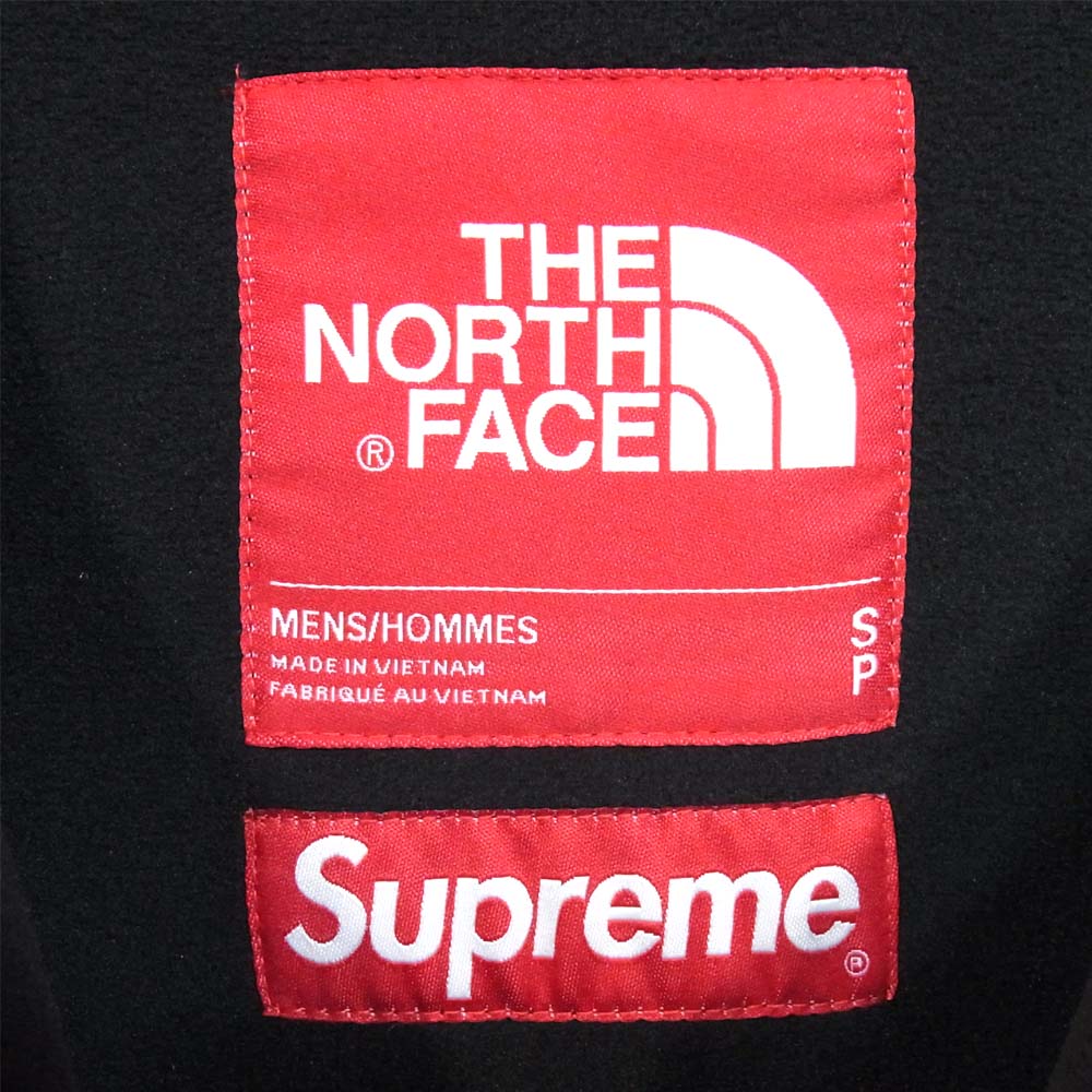 Supreme シュプリーム 20AW × ノースフェイス THE NORTH FACE 国内正規 NT620041 Logo Hoodie Fleece Jacket ブラック系 S【新古品】【未使用】【中古】